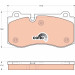 GDB1667 Bremsbelagsatz, Scheibenbremse COTEC