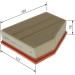 BOSCH F 026 400 544 Luftfilter