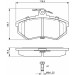BOSCH Bremsbelagsatz, Scheibenbremse 0 986 466 700