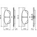 BOSCH | Bremsbelagsatz, Scheibenbremse | 0 986 494 818 BOSCH | Bremsbelagsatz, Scheibenbremse | 0 986 494 818
