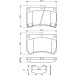 BOSCH Bremsbelagsatz, Scheibenbremse 0 986 461 141