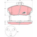 TRW Bremsbelagsatz, Scheibenbremse COTEC GDB3267