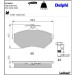 Delphi Bremsbelagsatz, Scheibenbremse LP1410