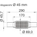 464031 Flexrohr, Abgasanlage "soft" 464031 Flexrohr, Abgasanlage "soft"