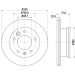 Hella | Bremsscheibe | 8DD 355 111-001