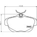 Hella Pagid | Bremsbelagsatz, Scheibenbremse | 8DB 355 012-881