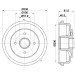 Hella | Bremstrommel | 8DT 355 302-941