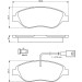 0 986 424 595 Bremsbelagsatz, Scheibenbremse