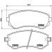 Brembo | Bremsbelagsatz, Scheibenbremse | P 56 039 Brembo | Bremsbelagsatz, Scheibenbremse | P 56 039