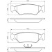BOSCH Bremsbelagsatz, Scheibenbremse 0 986 492 020