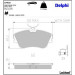 Delphi Bremsbelagsatz, Scheibenbremse LP918 Delphi Bremsbelagsatz, Scheibenbremse LP918