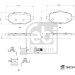 FEBI BILSTEIN 184234 Bremsbeläge FEBI BILSTEIN 184234 Bremsbeläge