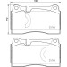 Brembo | Bremsbelagsatz, Scheibenbremse | P 85 159