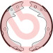 Brembo | Bremsbackensatz, Feststellbremse | S 61 542 Brembo | Bremsbackensatz, Feststellbremse | S 61 542