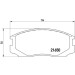 Brembo | Bremsbelagsatz, Scheibenbremse | P 54 015 Brembo | Bremsbelagsatz, Scheibenbremse | P 54 015