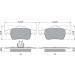 0 986 424 539 Bremsbelagsatz, Scheibenbremse
