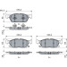 0 986 424 326 Bremsbelagsatz, Scheibenbremse