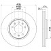 Hella | Bremsscheibe | 8DD 355 122-371 Hella | Bremsscheibe | 8DD 355 122-371