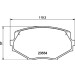 Hella | Bremsbelagsatz, Scheibenbremse | 8DB 355 016-861 Hella | Bremsbelagsatz, Scheibenbremse | 8DB 355 016-861