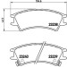 Brembo | Bremsbelagsatz, Scheibenbremse | P 30 011 Brembo | Bremsbelagsatz, Scheibenbremse | P 30 011
