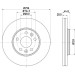 Hella | Bremsscheibe | 8DD 355 122-601