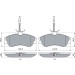 0 986 424 223 Bremsbelagsatz, Scheibenbremse