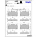 Delphi Bremsbelagsatz, Scheibenbremse LP2221