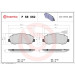 Brembo | Bremsbelagsatz, Scheibenbremse | P 68 062