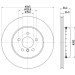 Hella | Bremsscheibe | 8DD 355 120-851