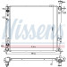 Nissens | Kühler, Motorkühlung | 606482