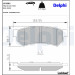 Delphi | Bremsbelagsatz, Scheibenbremse | LP2502 Delphi | Bremsbelagsatz, Scheibenbremse | LP2502