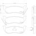 Brembo | Bremsbelagsatz, Scheibenbremse | P 37 009