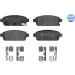 025 250 9616/W Bremsbelagsatz, Scheibenbremse MEYLE-ORIGINAL: True to OE.