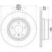 Hella | Bremsscheibe | 8DD 355 128-531 Hella | Bremsscheibe | 8DD 355 128-531