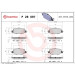 Brembo Bremsbelagsatz, Scheibenbremse PRIME LINE P 28 097