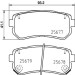 Hella | Bremsbelagsatz, Scheibenbremse | 8DB 355 020-851