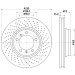 Hella | Bremsscheibe | 8DD 355 128-571