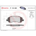Brembo | Bremsbelagsatz, Scheibenbremse | P 18 001 Brembo | Bremsbelagsatz, Scheibenbremse | P 18 001