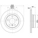 Hella | Bremsscheibe | 8DD 355 120-971