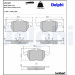 Delphi | Bremsbelagsatz, Scheibenbremse | LP1687