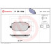 Brembo | Bremsbelagsatz, Scheibenbremse | P 23 094