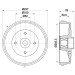 Hella | Bremstrommel | 8DT 355 302-761 Hella | Bremstrommel | 8DT 355 302-761