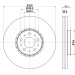 Hella | Bremsscheibe | 8DD 355 125-581