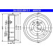 ATE | Bremstrommel | 24.0222-8013.1 ATE | Bremstrommel | 24.0222-8013.1