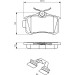0 986 494 597 Bremsbelagsatz, Scheibenbremse