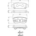 BOSCH Bremsbelagsatz, Scheibenbremse 0 986 424 814