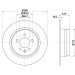 Hella | Bremsscheibe | 8DD 355 107-261