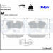 Delphi | Bremsbelagsatz, Scheibenbremse | LP2762
