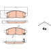 TRW | Bremsbelagsatz, Scheibenbremse | GDB2124 TRW | Bremsbelagsatz, Scheibenbremse | GDB2124