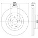 Hella | Bremsscheibe | 8DD 355 122-391